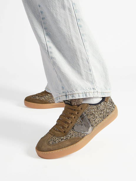 Sneakers Berlin In Leather Victoria Green women 1126223 other view 1