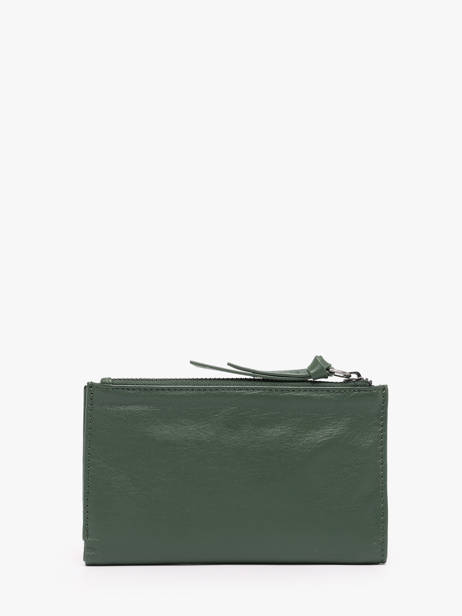 Wallet Leather Biba Green wallet VAW3L other view 2