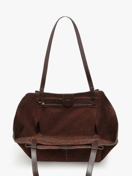 Shoulder Bag Suede Leather Lancaster Brown suede 58 other view 2