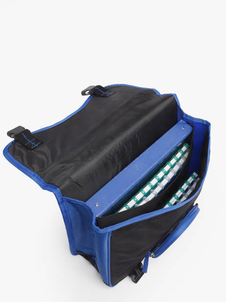 2-compartment Satchel Olympique de marseille Black om 26EO203A other view 3