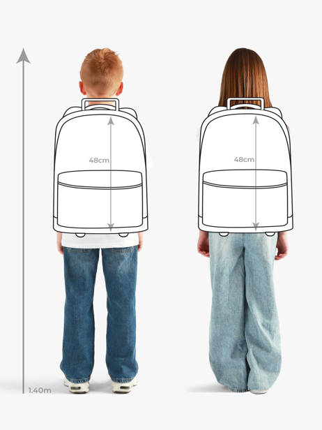 1 Compartment Wheeled Schoolbag Fc barcelone Blue barca 25BF204R other view 1