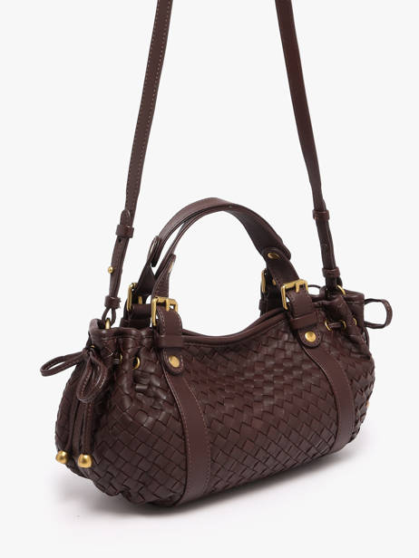 Sac Bandoulière Tresse Cuir Gerard darel Marron tresse DES73478 vue secondaire 1