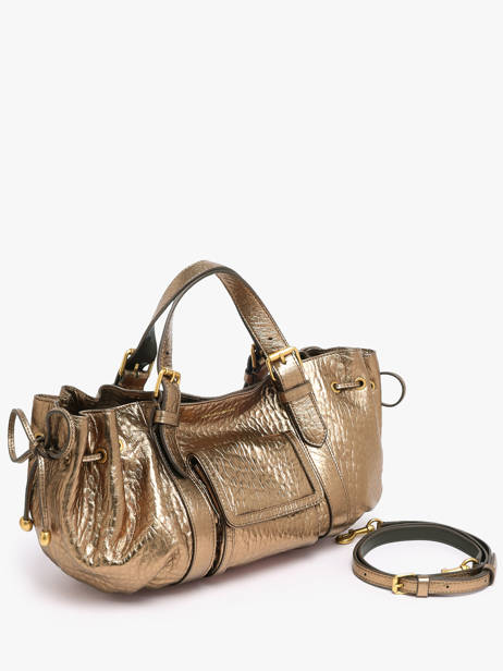 Satchel Bubble Leather Gerard darel Gold bubble DES67429 other view 1