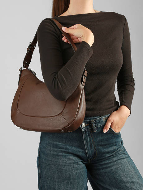 Hobo Bag Confort Leather Hexagona Brown confort 464779 other view 1