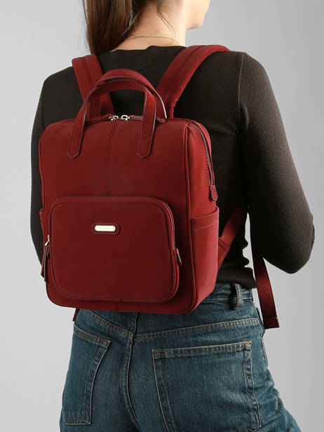 Backpack Hexagona Red eve 6520332 other view 1