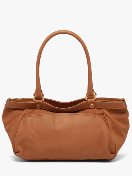 Large Leather Lune Shoulder Bag Nubuck Leather Vanessa bruno Brown lune 3V40921 other view 4