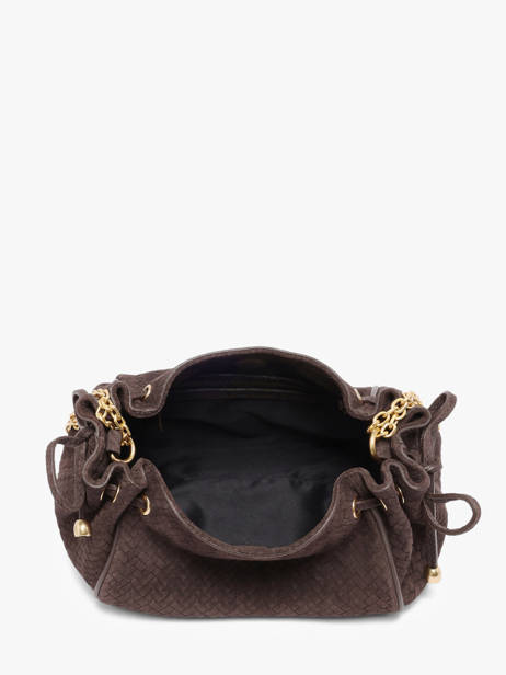 Sac Bandoulière Studio Cuir Gerard darel Marron studio DES07477 vue secondaire 3