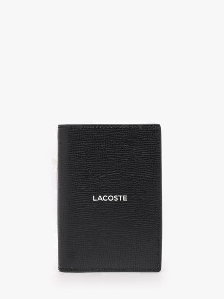 Wallet Leather Lacoste Black ossian NH5057OI