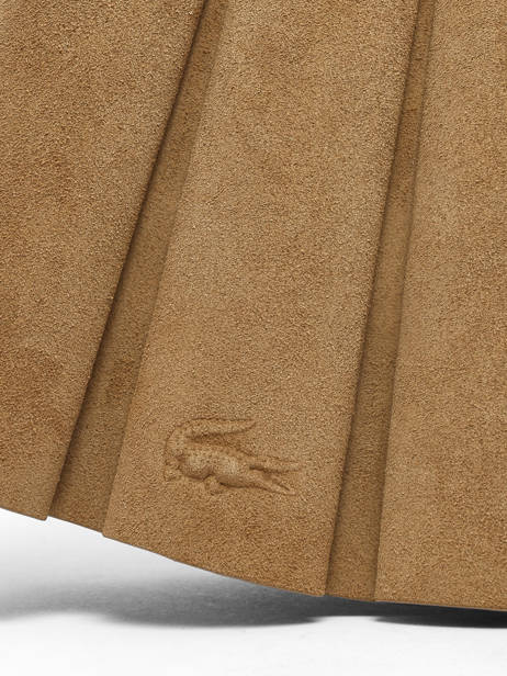 Shoulder Bag Lenglen Leather Lacoste Beige lenglen NU5468DX other view 2
