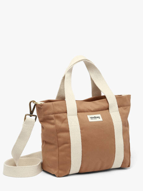 Cotton Louise Small Tote Bag Hindbag Brown best seller LOUISE other view 1