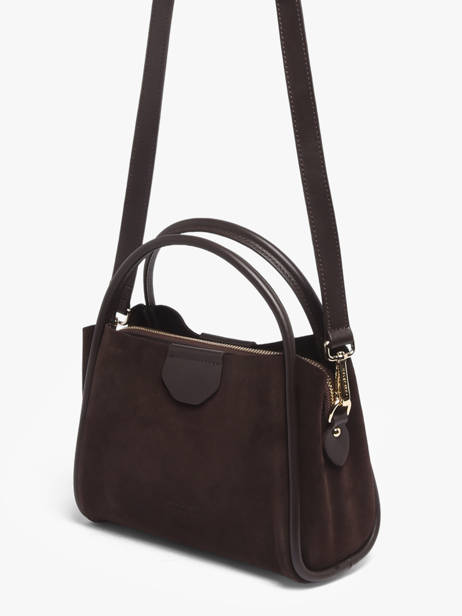 Sac Porté Main Suede Ida Cuir Lancaster Marron suede ida 100 vue secondaire 1