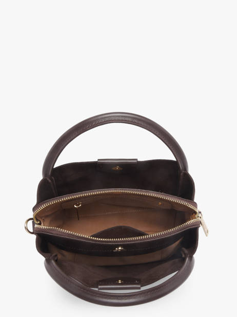 Sac Porté Main Suede Ida Cuir Lancaster Marron suede ida 100 vue secondaire 2