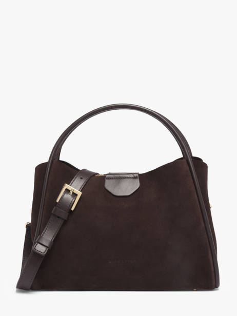 Sac Porté Main Suede Ida Cuir Lancaster Marron suede ida 101