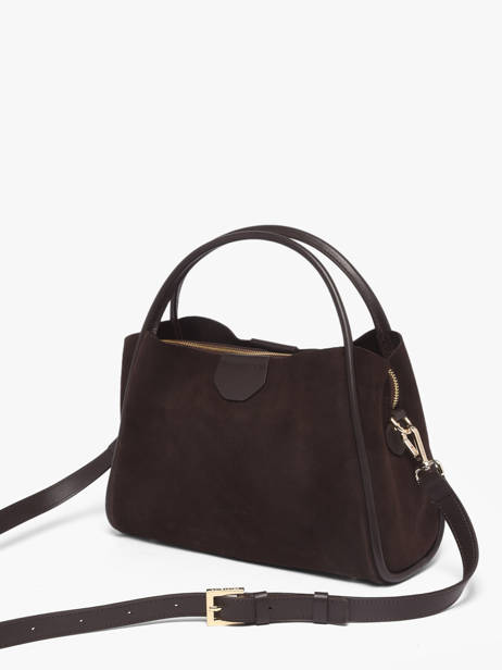 Sac Porté Main Suede Ida Cuir Lancaster Marron suede ida 101 vue secondaire 1