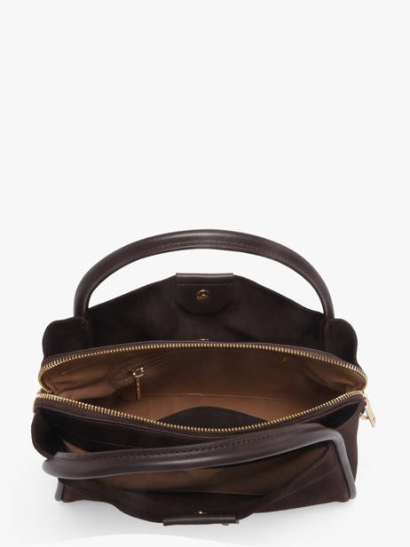 Sac Porté Main Suede Ida Cuir Lancaster Marron suede ida 101 vue secondaire 2