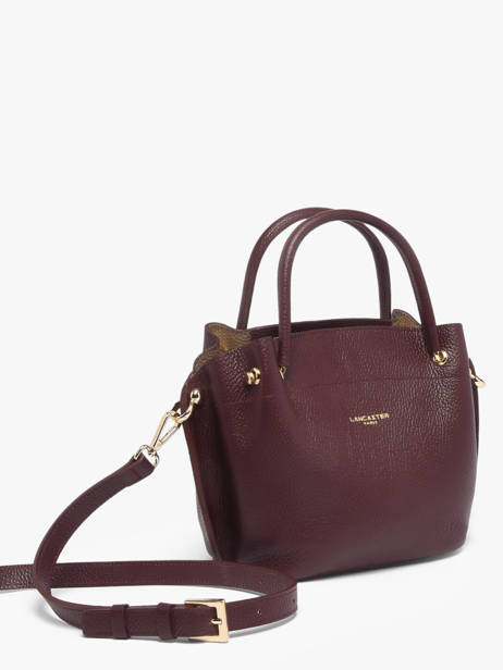 Leather Foulonné Double Satchel Lancaster Red foulonne double louisa 18 other view 1