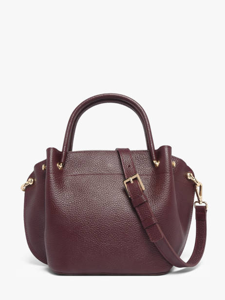 Leather Foulonné Double Satchel Lancaster Red foulonne double louisa 18 other view 3