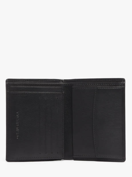 Leather Bicolor Croco Wallet Yves renard Black croco CR other view 1