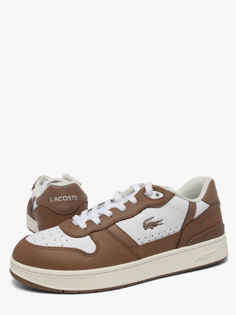 Sneakers In Leather Lacoste Brown men 2SMA0012 other view 2