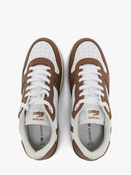 Sneakers In Leather Lacoste Brown men 2SMA0012 other view 3