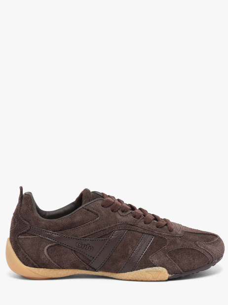 Sneakers In Leather Gola Brown women CLB938DD