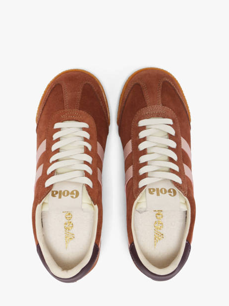 Sneakers In Leather Gola Brown women CLB538LK other view 3