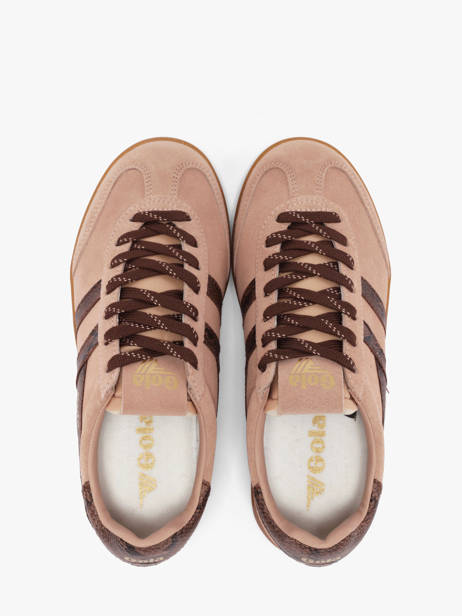 Sneakers In Leather Gola Pink women CLB919LC other view 3