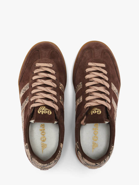 Sneakers In Leather Gola Brown women CLB919CL other view 3