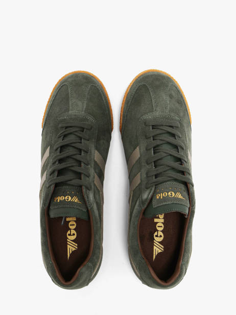 Sneakers In Leather Gola Green men CMA192NF other view 3