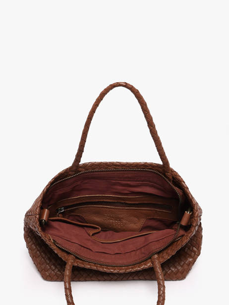 Crossbody Bag Lisbonne Leather Basilic pepper Brown lisbonne BLIS01 other view 3