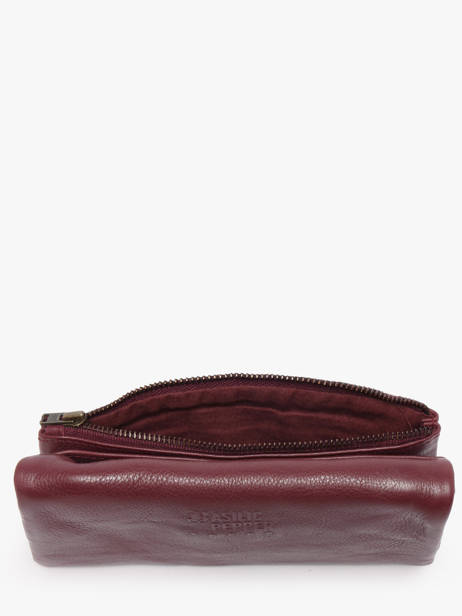 Leather Cow Wallet Basilic pepper Red cow BCOW96 other view 2