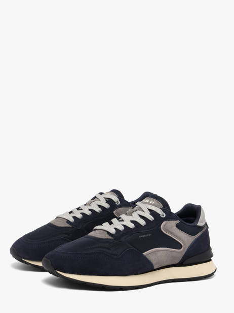Sneakers In Leather Hoff Blue men 22602409 other view 1