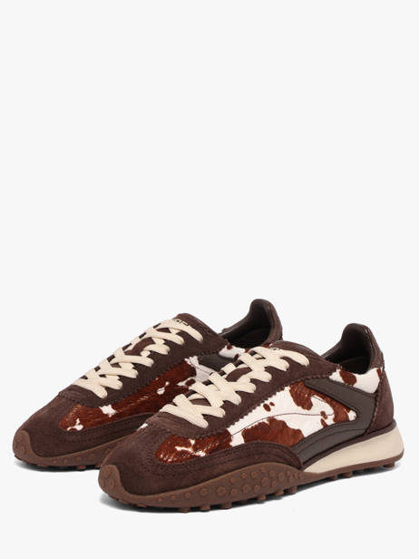 Sneakers In Leather Hoff Brown women 22659412 other view 1
