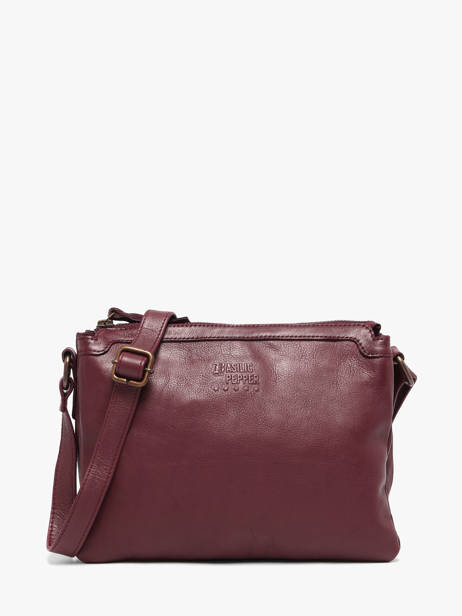 Shoulder Bag Cow Leather Basilic pepper Red cow BCOW83