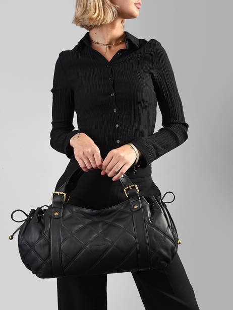 Shoulder Bag Matelasse Leather Gerard darel Black matelasse DESB4410 other view 1