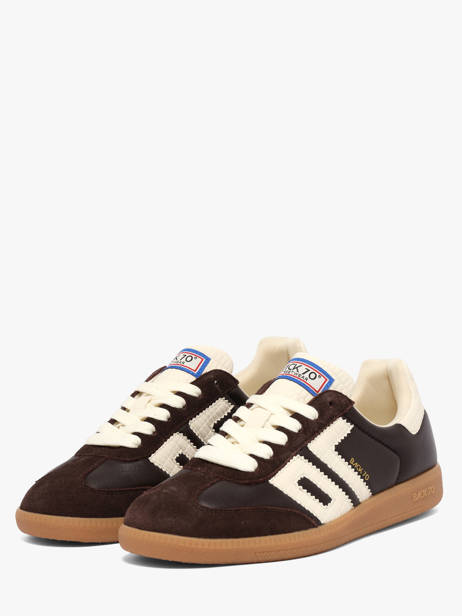 Sneakers In Leather Back 70 Brown women 308 other view 1
