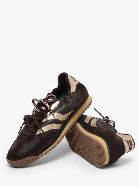 Sneakers Utah In Leather Mrp star Brown women 21 other view 2