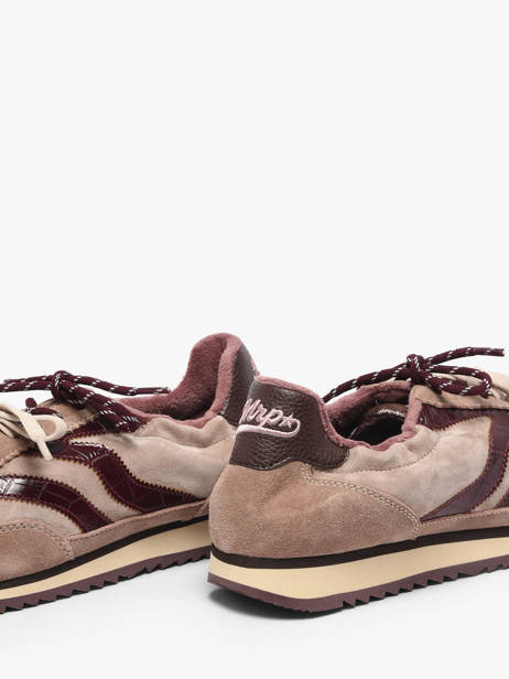 Sneakers Utah In Leather Mrp star Pink women 4 other view 2