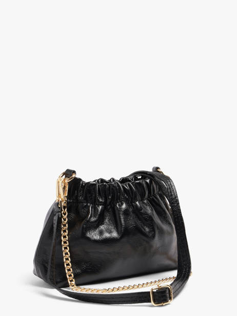 Shoulder Bag Shiny Sauvage Leather Milano Black shiny sauvage SS26062 other view 2