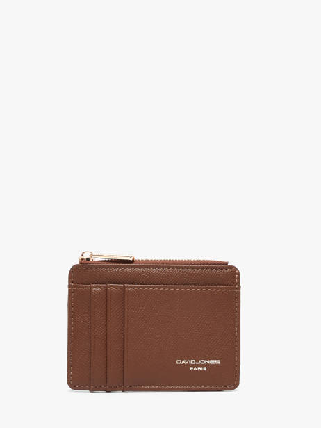 Wallet David jones Brown saffiano 3