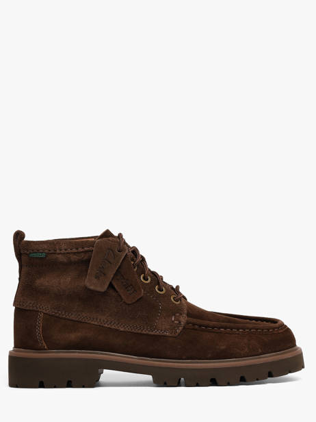Bottines En Cuir Clarks Marron men 26320159