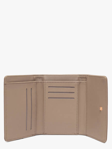 Portefeuille David jones Beige saffiano 2 vue secondaire 1