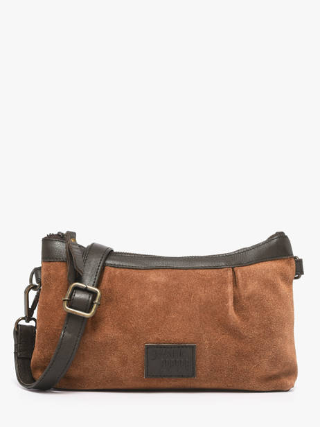 Shoulder Bag Vienne Leather Basilic pepper Brown vienne BVIE01