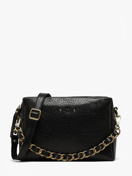 Sac Bandoulière Vintage Cuir Mila louise Noir vintage 23673LE1
