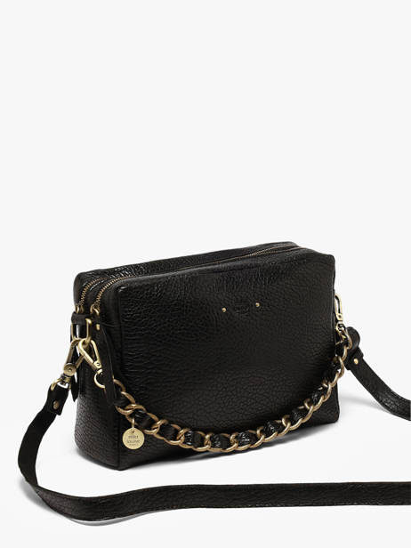 Sac Bandoulière Vintage Cuir Mila louise Noir vintage 23673LE1 vue secondaire 1