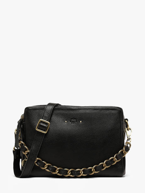 Sac Bandoulière Vintage Cuir Mila louise Noir vintage 23673LC1