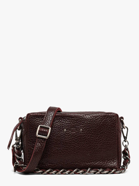 Sac Bandoulière Vintage Cuir Mila louise Rouge vintage 23673E1