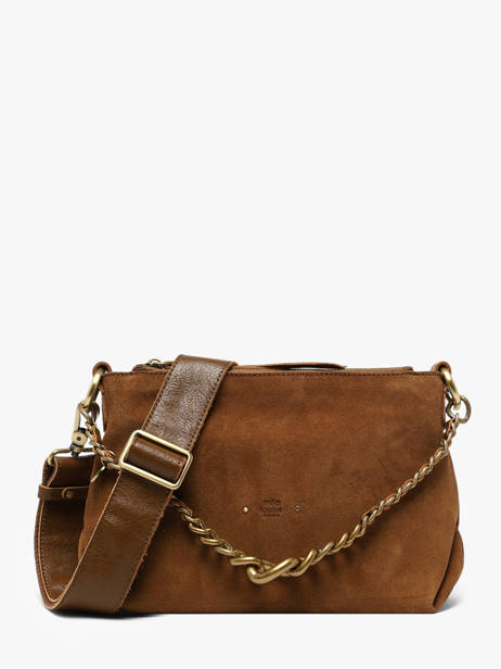 Sac Bandoulière Vintage Cuir Mila louise Marron vintage 3864VC1