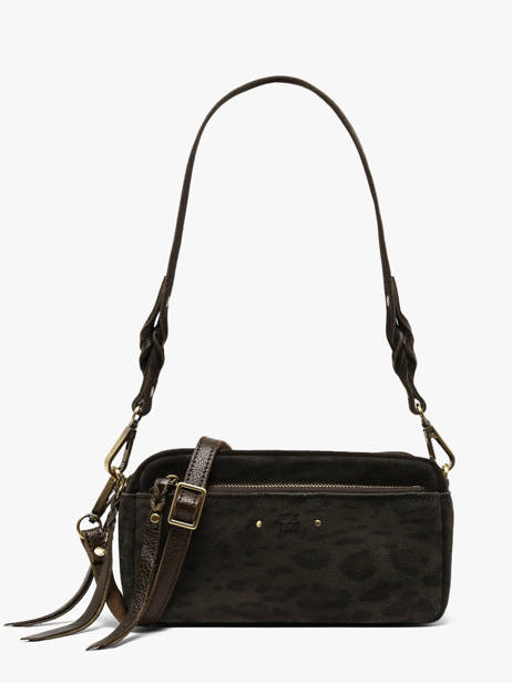 Sac Bandoulière Vintage Cuir Mila louise Vert vintage 3916PA1
