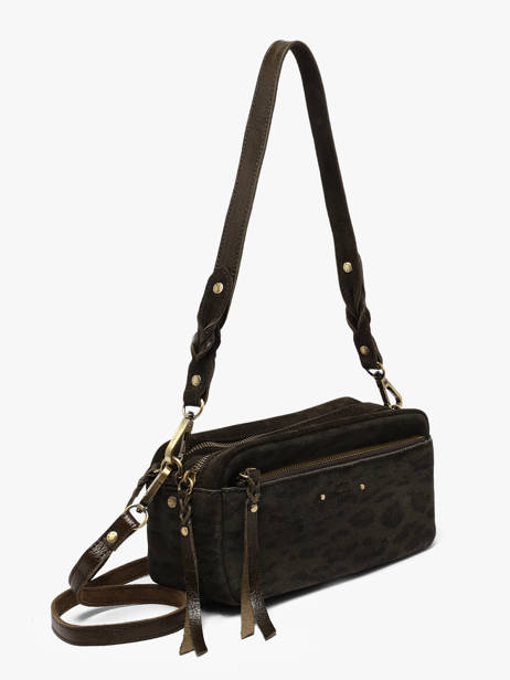 Sac Bandoulière Vintage Cuir Mila louise Vert vintage 3916PA1 vue secondaire 1